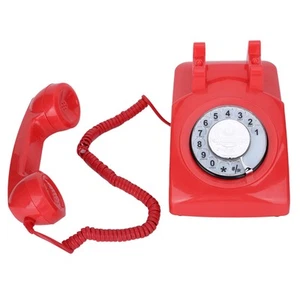 CTN8019 Revolve Dial Rotating Fixed Desk Phone Antique Landline Vintage Tele SAL - Afbeelding 1 van 16