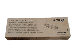 Genuine Xerox 106R02744 WC 6655 Cyan High C. Toner Cartridge - Picture 1 of 7