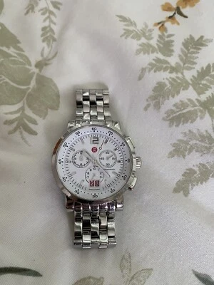 MICHELE WATCH STAINLESS STEEL MW01K00D9001 WATCH UNISEX rare - image 1 of 3