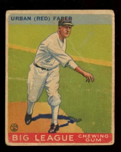 1933 Goudey 79 Urban "Red" Faber Chicago White Sox HOF - Foto 1 di 2