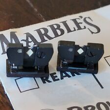 2 Vtg Marbles Arms Corp No. 69wh Flat Top Windage Folding Leaf Rear Sight Nos