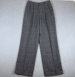 Vintage Ralph Lauren Purple Label Wool Glen Plaid Pants 12 USA Pleated Trousers - Bild 1 von 8