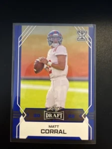 2022 Leaf Draft Football Blue Matt Corral #10 Panthers - Picture 1 of 2