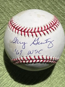 Gary Gentry '69 WSC Autografiado Único Firmado Sweet Spot Selig Certificado de Autenticidad JSA - Imagen 1 de 2