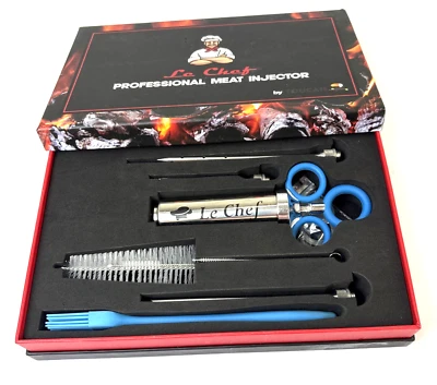 Toucan Le Chef Professional Marinade Injector Syringe and Brushes Set, 3 Needles - Image 1 of 4
