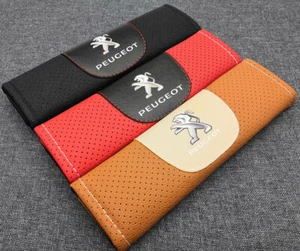 2Pcs Black Color Car Seat Belt Shoulder Cushion Cover Pad Fit For Peugeot Auto - Picture 1 of 11