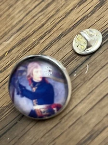GROS PIN'S 2cm Métal Argenté Napoleon Bonaparte Pont Arcole - Foto 1 di 2