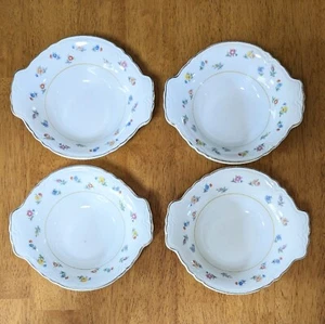 Set Of 4 W S George Radisson 6.75" Handled Bowl Floral Pattern - Picture 1 of 4