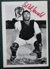 Indianapolis Indians Ed Fitzgerald signed autograph 1978 Sertoma baseball card--
