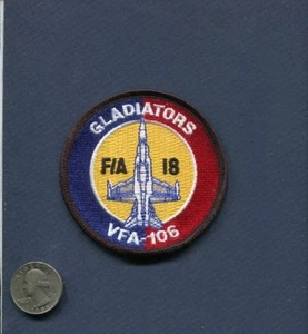 Original VFA-106 GLADIATORS NAVY F-18C F-18 HORNET Fighter Squadron Bullet Patch - Bild 1 von 1