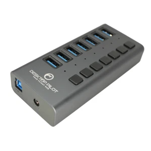 Desktop Pilot 7-Port USB Hub for Flight Simulators - Fast Shipping - Picture 1 of 6