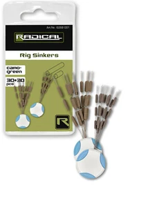 Quantum Radical Rig Sinkers camo-green 30+30Stück  Karpfen Montage - Bild 1 von 1