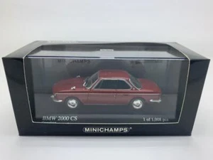 MINICHAMPS BMW 2000 CS 1967 DARK RED 400 025021 1/43 - Picture 1 of 1