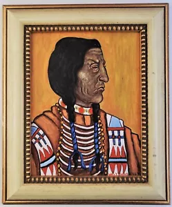 Walt Evans Fine Art Painting Native American Portrait - Picture 1 of 5