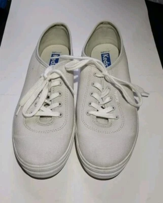 Zapatillas deportivas Keds para mujer color tostado con cordones de lona talla 9 WF65861 Foto 1 de 4