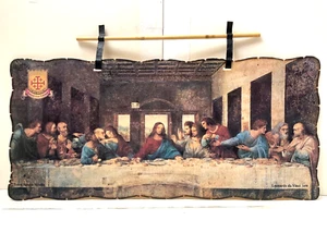 Terra Sancta Scroll Jerusalem Daniel Elhayany Leonard Da Vinci Last Supper Jesus - Picture 1 of 4