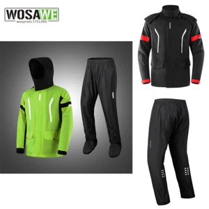 WOSAWE MTB Bicicleta de Ciclismo Traje Impermeable Abrigo de Lluvia Pantalones Largos Cubierta Zapatos Unisex - Imagen 1 de 19