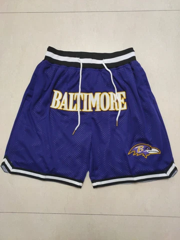 Baltimore Ravens Summer City Football Retro Purple Shorts Brand  Stitched S-3XL Cover