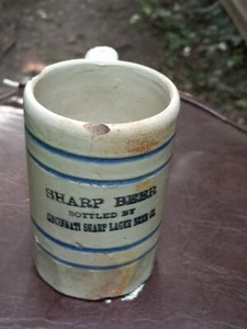 SHARPS LAGER BEER STONEWARE MUG; CINCINNATI OHIO EARLY!!! - Picture 1 of 6