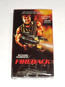 NOS Sealed Fireback Action Movie VHS Video Cassette Tape © 1991 Richard Harrison - Picture 1 of 15