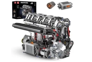 Mould King 10087 L4 Engine Motor Cylinder Model Building Block Toy Construction - Picture 1 of 10