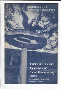 1962 Bread Loaf Writer's Conference Middlebury College Bulletin - Bild 1 von 2