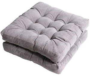 Tiita Outdoor Chair Cushions 22" x 22" Square Seat Pillows Set of 2 Throw Flo... - Picture 1 of 8