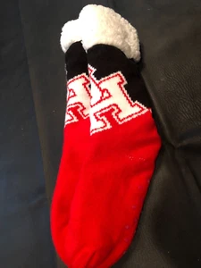 Neu mit Etikett University of Houston Footy Damen-Hausschuhe Größe 6-10 warme Socken rutschfest - Bild 1 von 4