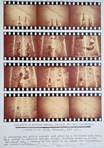Dennis Oppenheim Objectified Counter Forces handsigniert 1978 große Lithographie - Picture 1 of 5