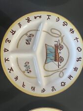 6 1950’S FRED ROBERTS STAGECOACH SET OF 6 DIVIDED WESTERN PLATES