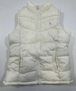 Chaleco acolchado con cremallera sin mangas crema para niñas jóvenes azul marino antiguo XL  - Imagen 1 de 9