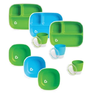 Munchkin Kids Dinnerware Set, 9 Piece - Picture 1 of 8