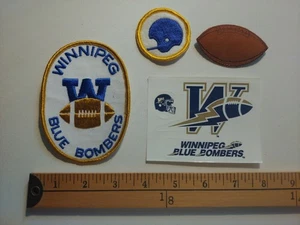 * 4 BOMBER BLU WINNIPEG CALCIO CFL CANADA TOPPA STEMMA ADESIVO DISTINTIVO * - Foto 1 di 1