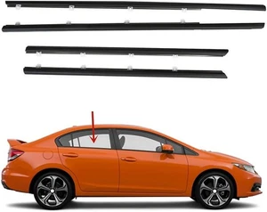 72410-TR0-A01 4Pcs Weatherstrip Window Seal Car 2012-2015 Civic  - Bild 1 von 7
