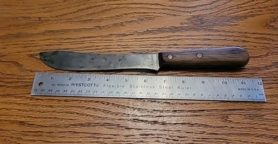Village Blacksmith Vintage 6 1/2" Blade  Butcher Knife. Stamped On The Handle - Image 1 of 4