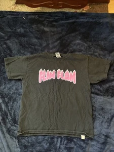 Flim Flam Flamingo YouTuber Children’s Tee Shirt Pink Flame Graffics - Picture 1 of 5