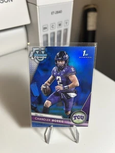 2023 Bowman University Chrome - Chandler Morris #176 Blue Refractor /199 (RC) - Bild 1 von 2