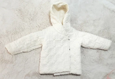 Linda jaqueta de inverno floco de neve branca para meninas, 5 anos de idade - Imagem 1 de 4