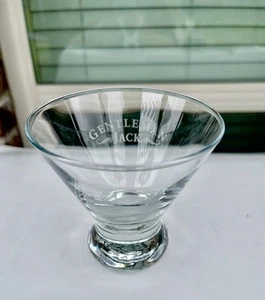 Jack Daniels Gentleman Jack Whiskey Tapered Lowball Glass Etched - Picture 1 of 6
