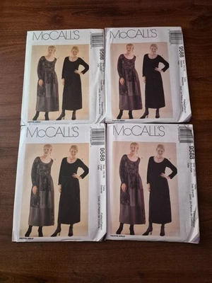 VTG OOP McCall's 9588 Misses' Dress Scoop Neckline, Long Sleeves SZ: 4-22 UC FF - Image 1 of 4
