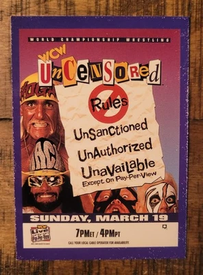 Tarjeta de lucha libre 1995 Cardz WCW Main Event Tribute #89 Hulk Hogan Foto 1 de 2