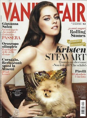 Vanity Fair Magazine Kristen Stewart Rolling Stones Pirelli Calendar Shoot 2012 - Image 1 of 4