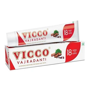 Vicco Vajradanti Ayurvedische Zahnpasta, frischer Atem, 200g mit kostenlosem Versand - Bild 1 von 3