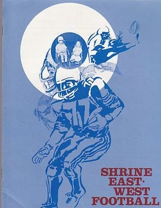 Shrine East-West Football Game 1977 Program Stanford Stadium - Imagen 1 de 3