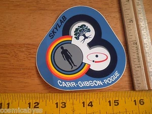 Calcomanía de pegatina de colección NASA Apollo Skylab Carr Gibson Pogue - Imagen 1 de 2