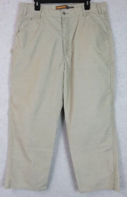 Pantalones de pana Levis para hombre talla 38x30 beige marrón plateado carpintero utilitario Foto 1 de 4