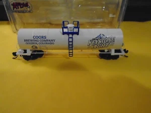 ATLAS CUSTOMIZED TANK CAR - COORS KEYSTONE LIGHT BREWING CO #CB 81205 N - Picture 1 of 6