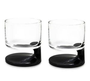Joe Colombo - Smoke Double Old Fashioned Glass (Black) (Twin Pack) 28cl - Imagen 1 de 2