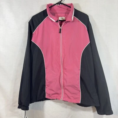 Женская ветровка Cato куртка 22-24 Вт розовая черная на молнии спортивная легкая - Изображение 1 из 4