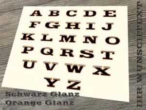 Wunschtext Sticker Tuning Emblem Schriftzug Autoaufkleber Modellbezeichnung - Picture 1 of 2